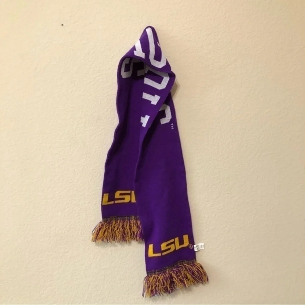 LSU Tigers Scarf Purple Reversible Winter Louisiana State University Football